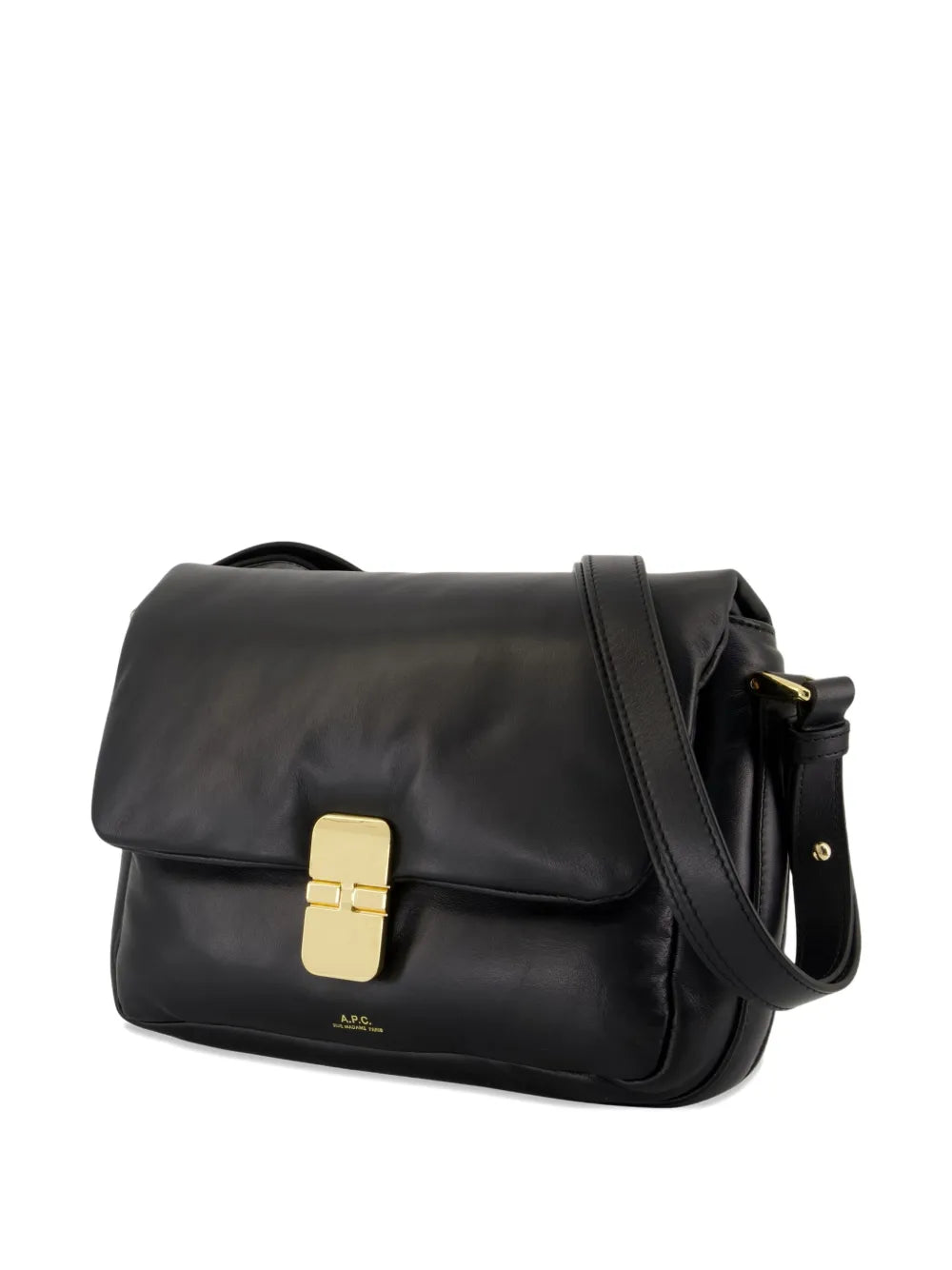 A.P.C. flap magnetic clasp crossbody bag