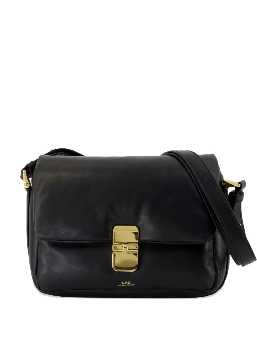 A.P.C. flap magnetic clasp crossbody bag