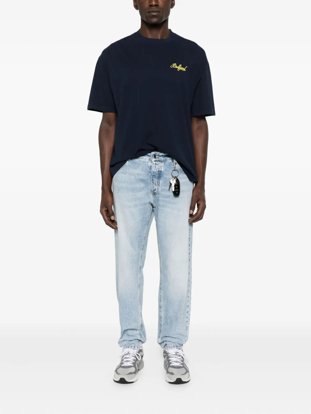 BADFRIEND  embroidered cotton t-shirt