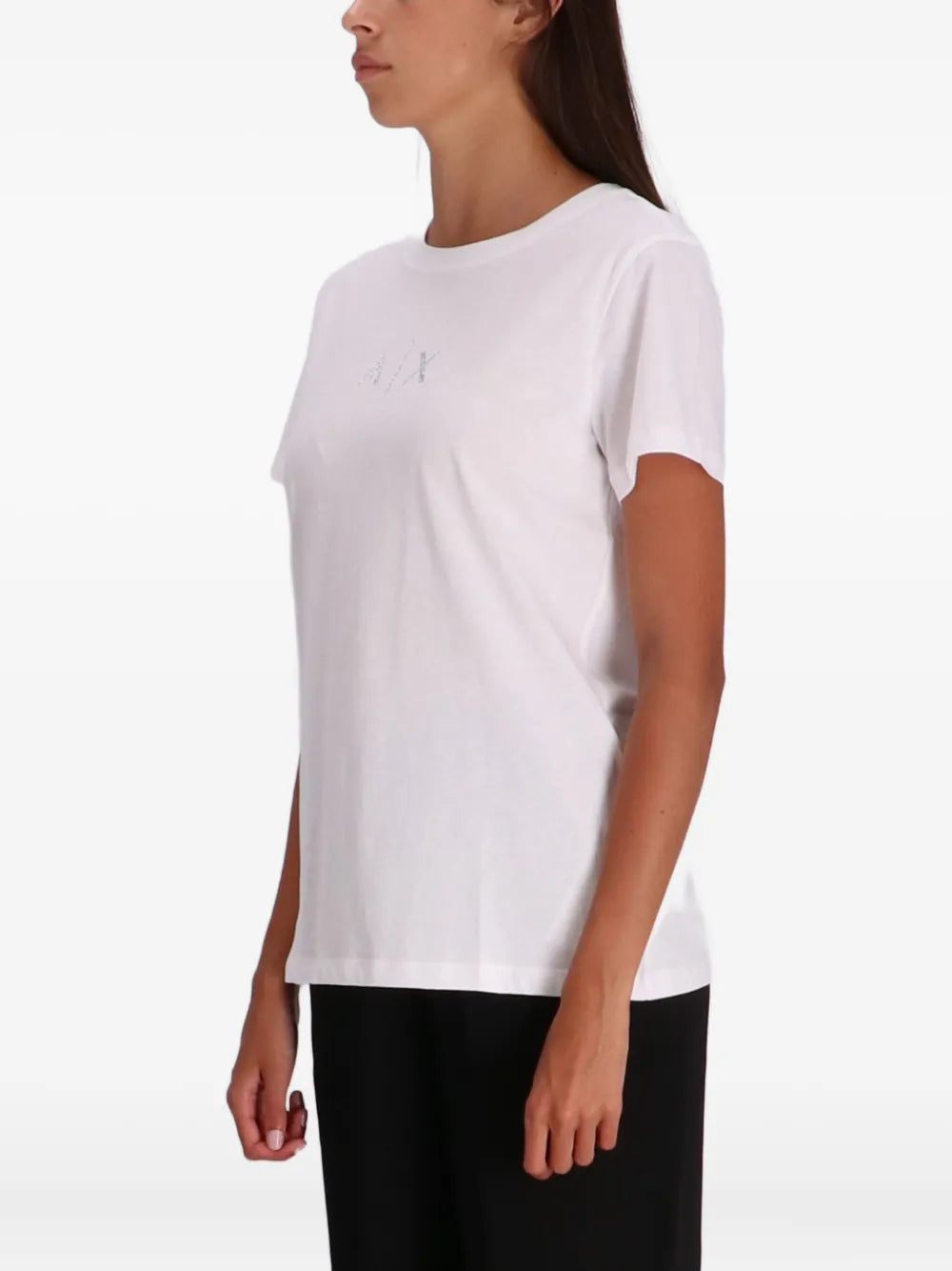 Armani Exchange logo-embroidered cotton T-shirt