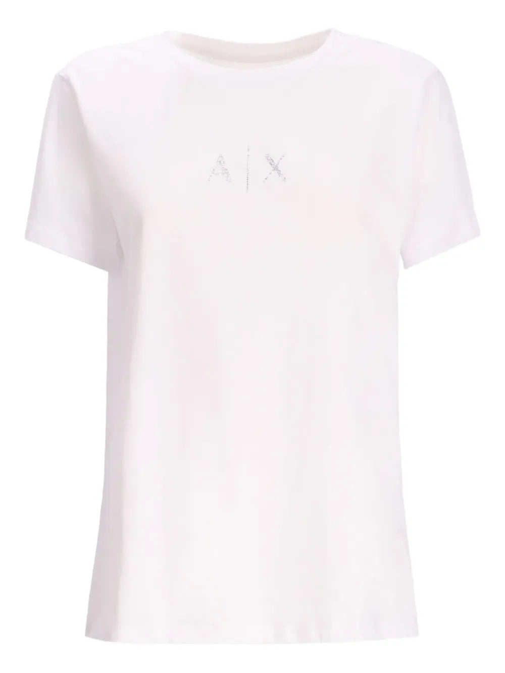 Armani Exchange  logo-embroidered cotton T-shirt