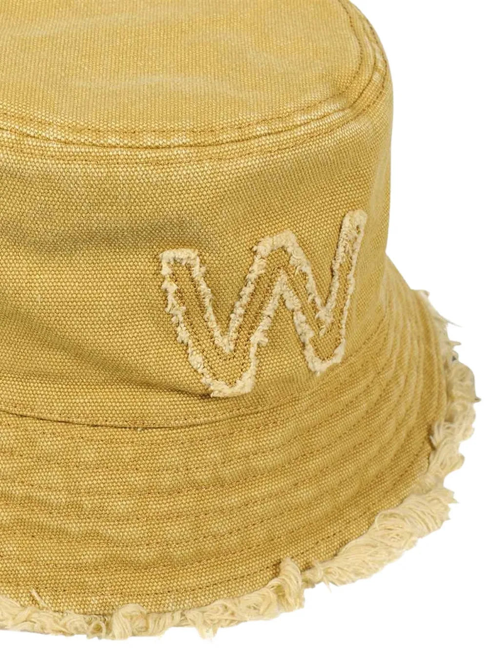 Weekend Max Mara  embroidered frayed-edge bucket hat