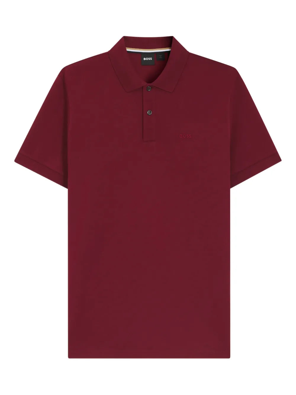 BOSS  logo-embroidered polo shirt