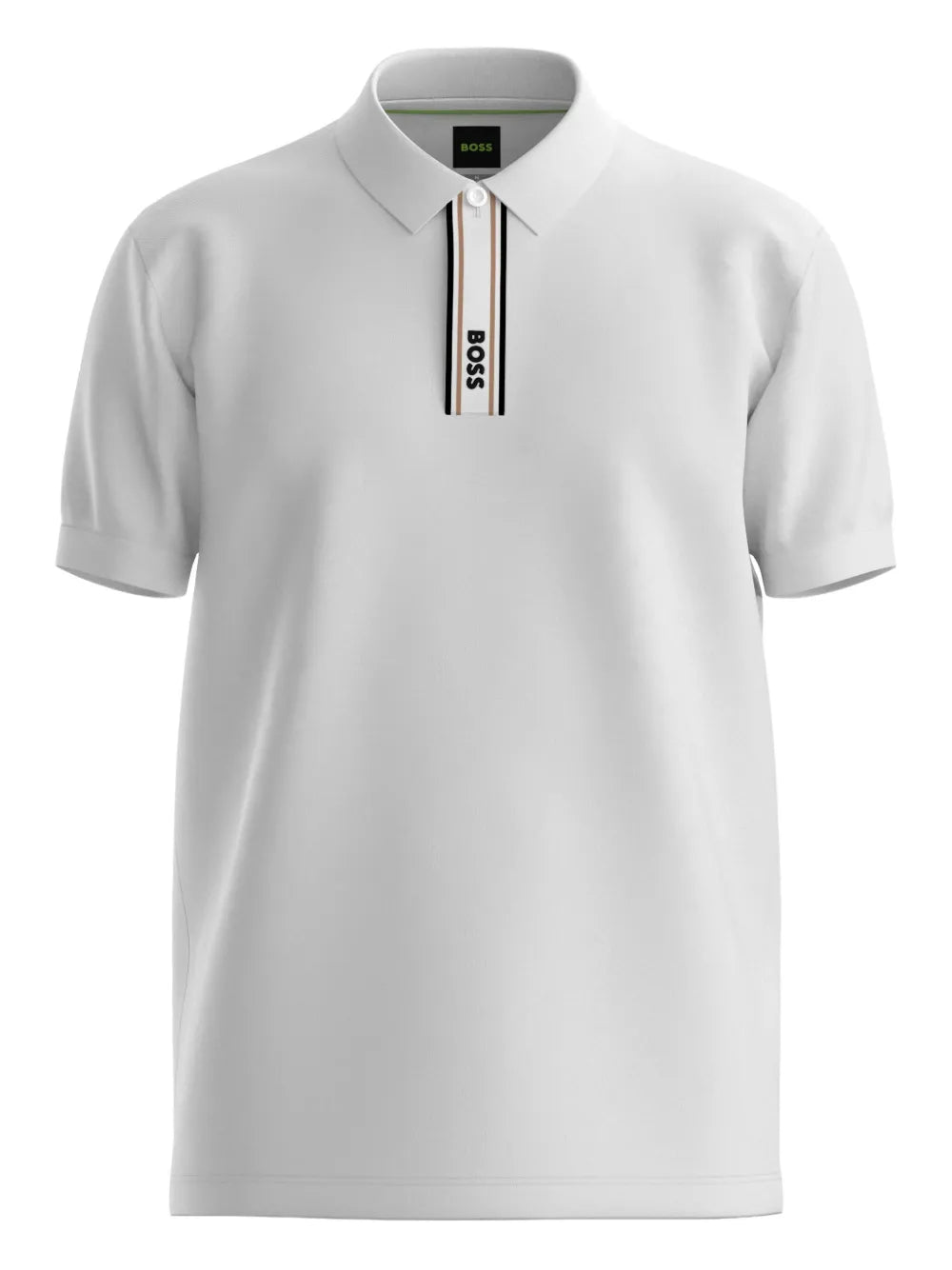 BOSS  stripe-detail polo shirt