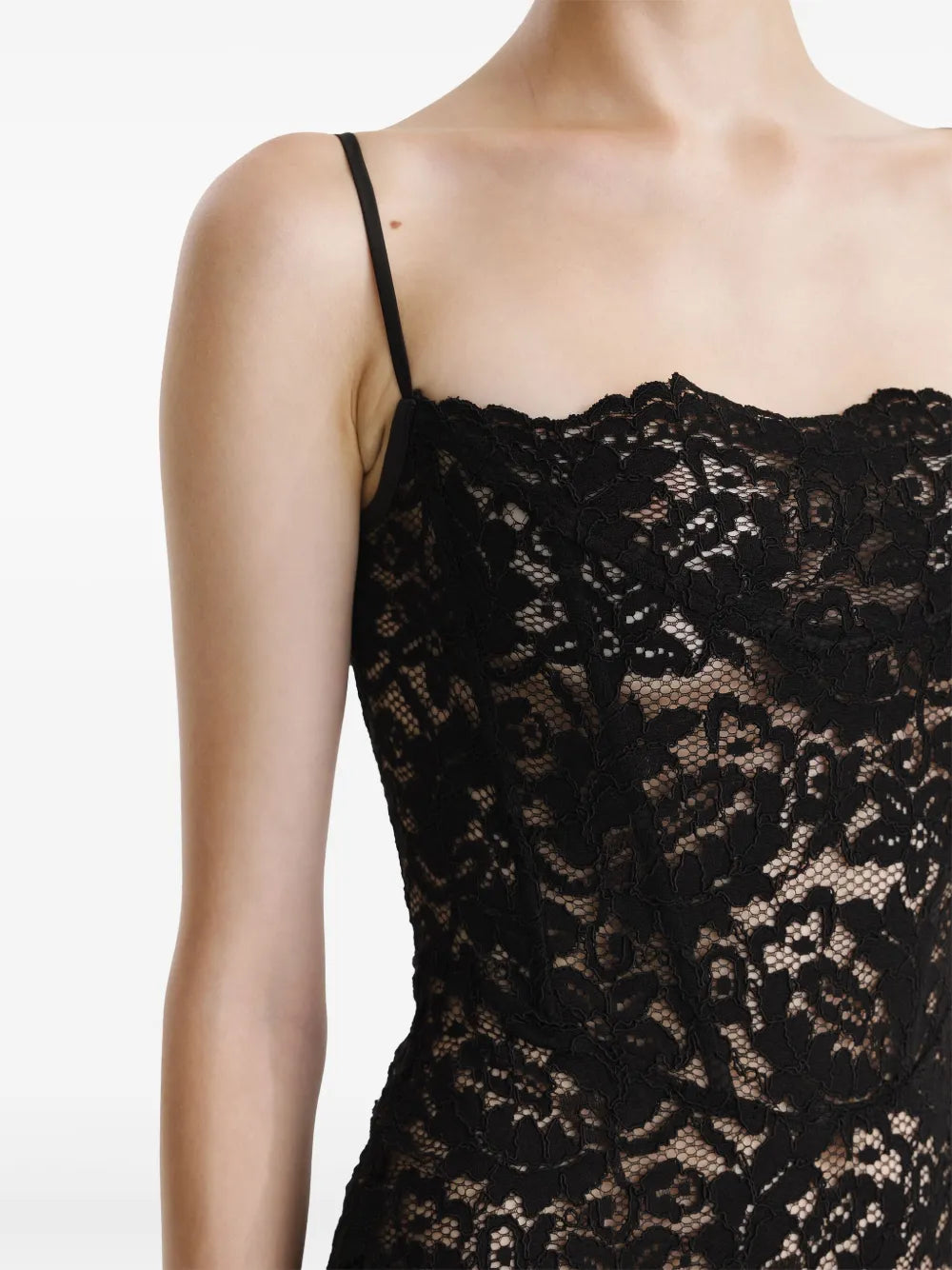 2310 STUDIO  lace-panelled mini dress