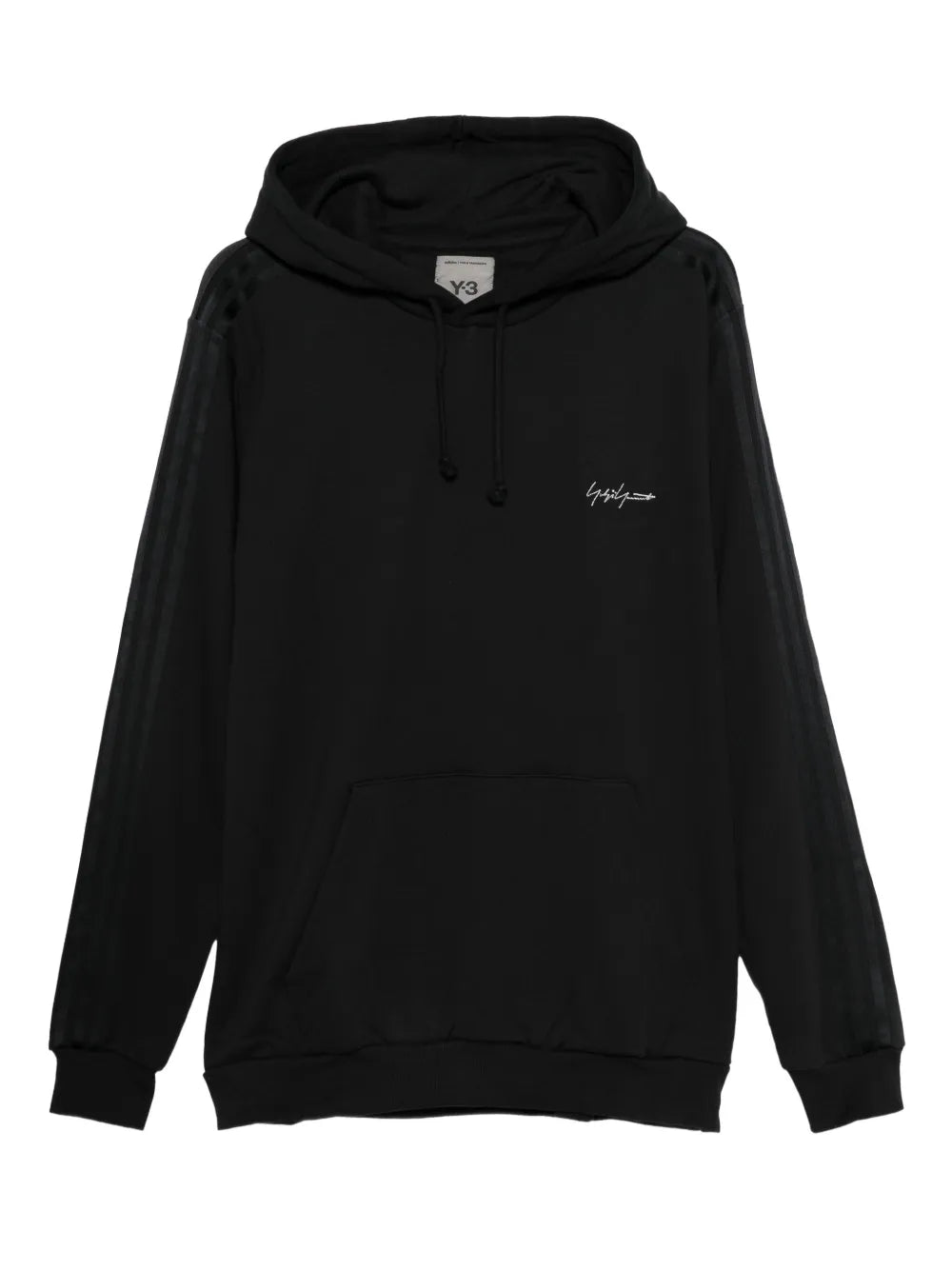 Yohji Yamamoto  logo-embroidered hoodie