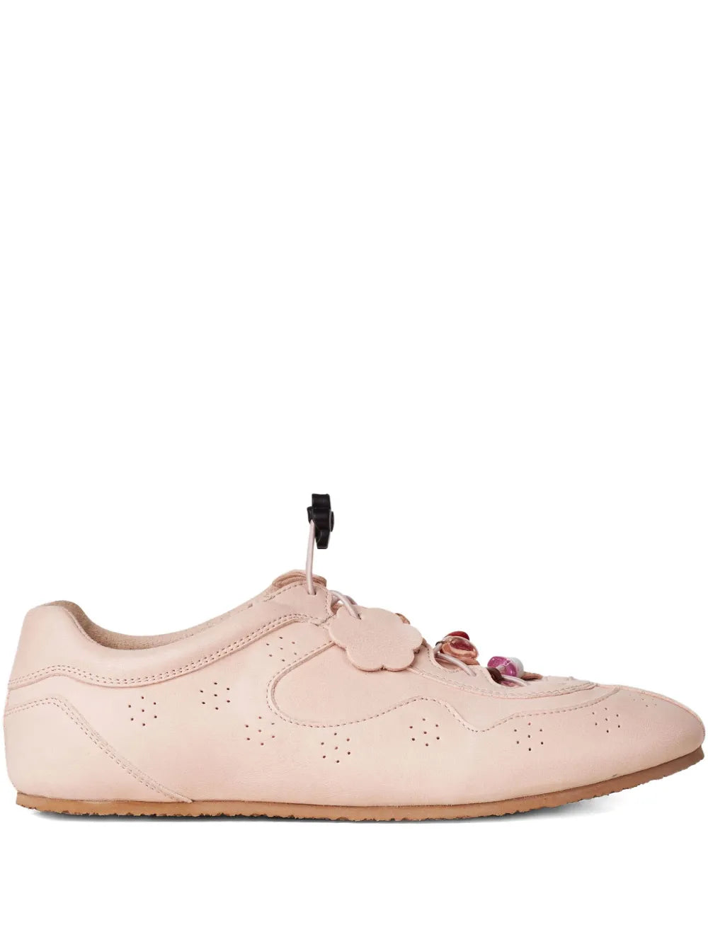 Cecilie Bahnsen  Blaise flower-embellished leather sneakers