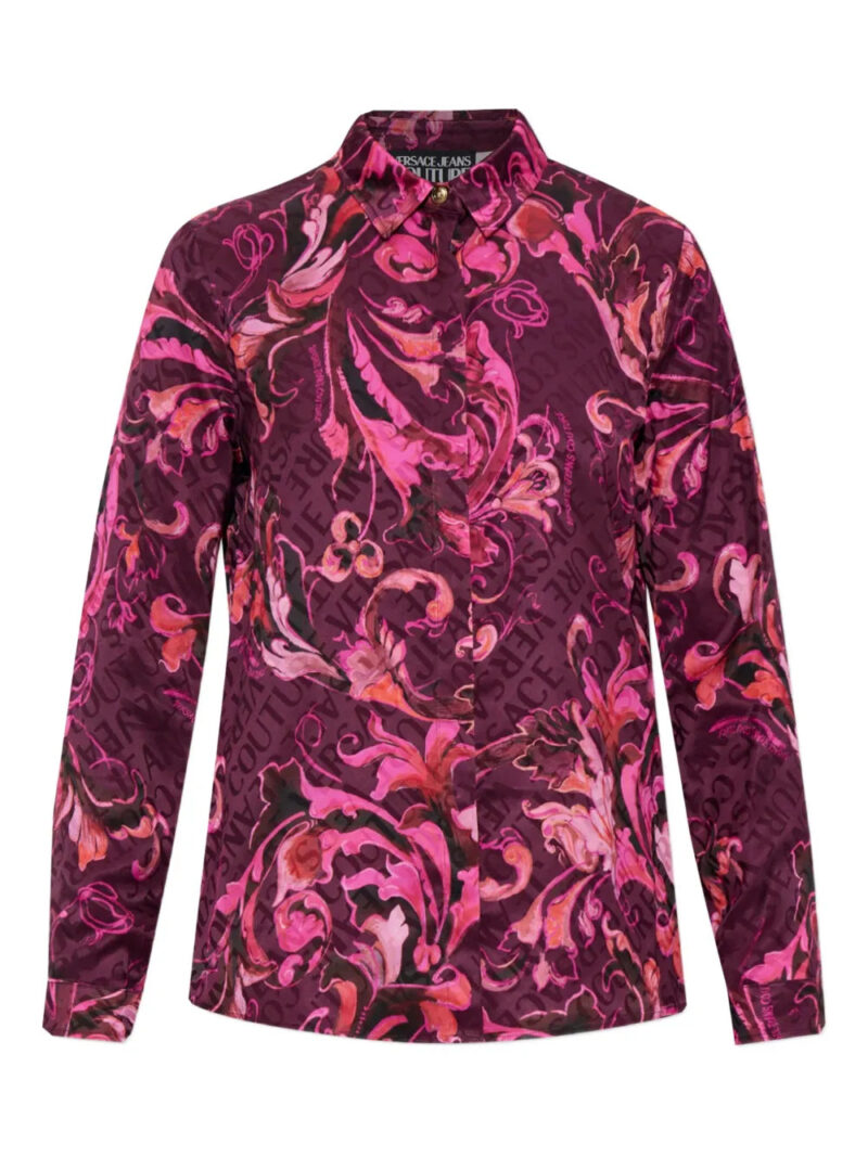 Versace Jeans Couture  baroque-print long-sleeve shirt