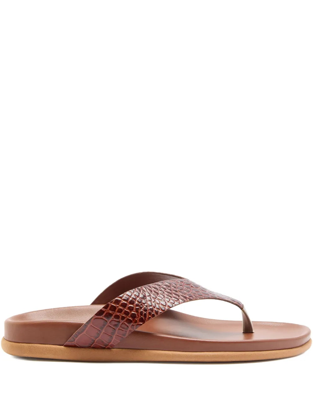Ancient Greek Sandals  Charys crocodile-effect sandals