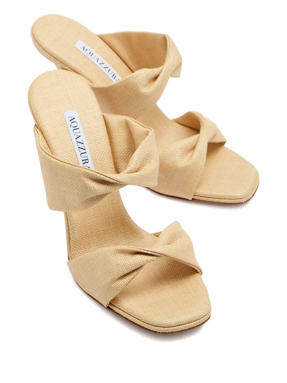 Aquazzura  95mm twist-detail high-heel sandals