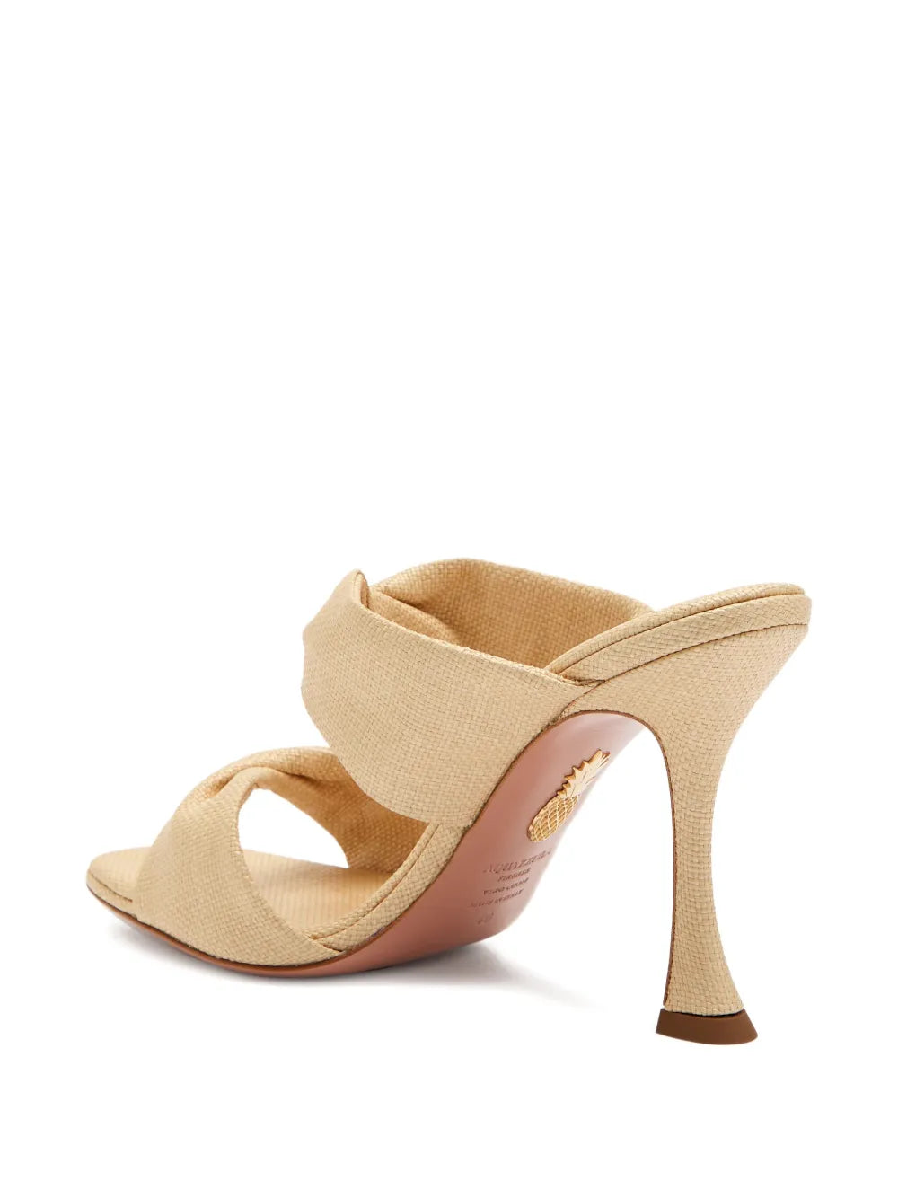 Aquazzura  95mm twist-detail high-heel sandals
