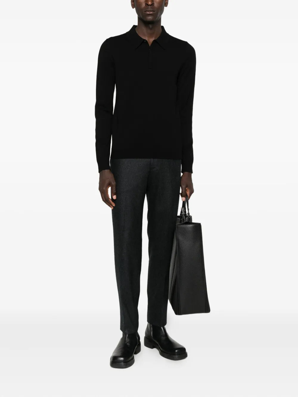 BOSS long-sleeve polo shirt