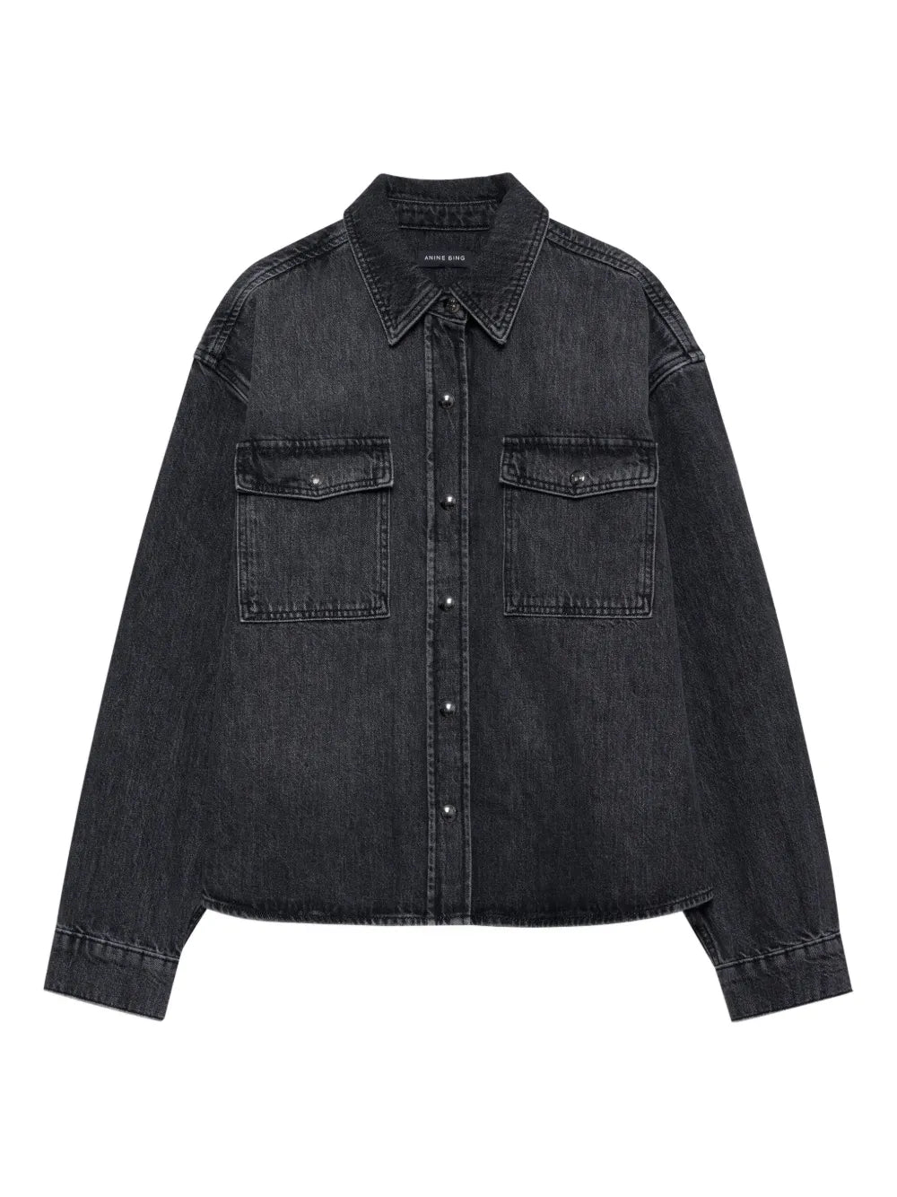 ANINE BING  Paxton double-pocket denim shirt