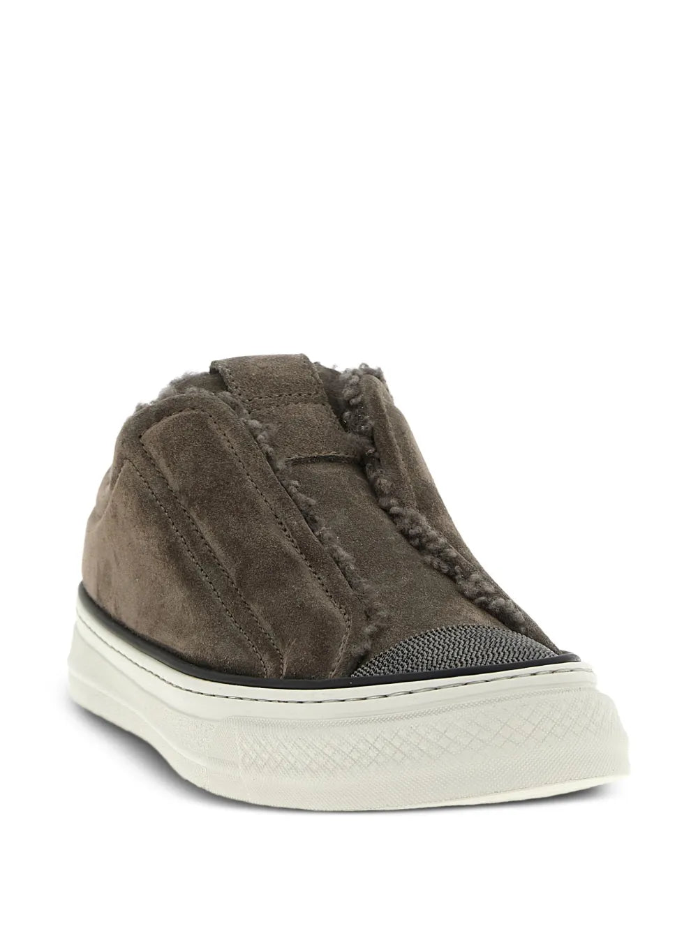 Brunello Cucinelli shearling-trim sneakers