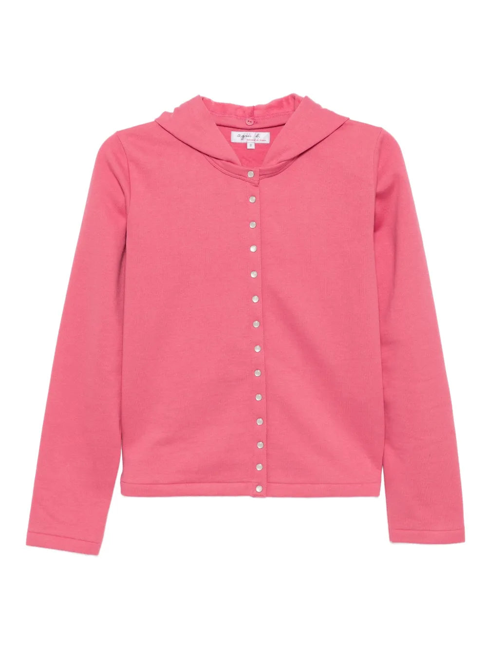 agnès b.  snap cotton hoodie