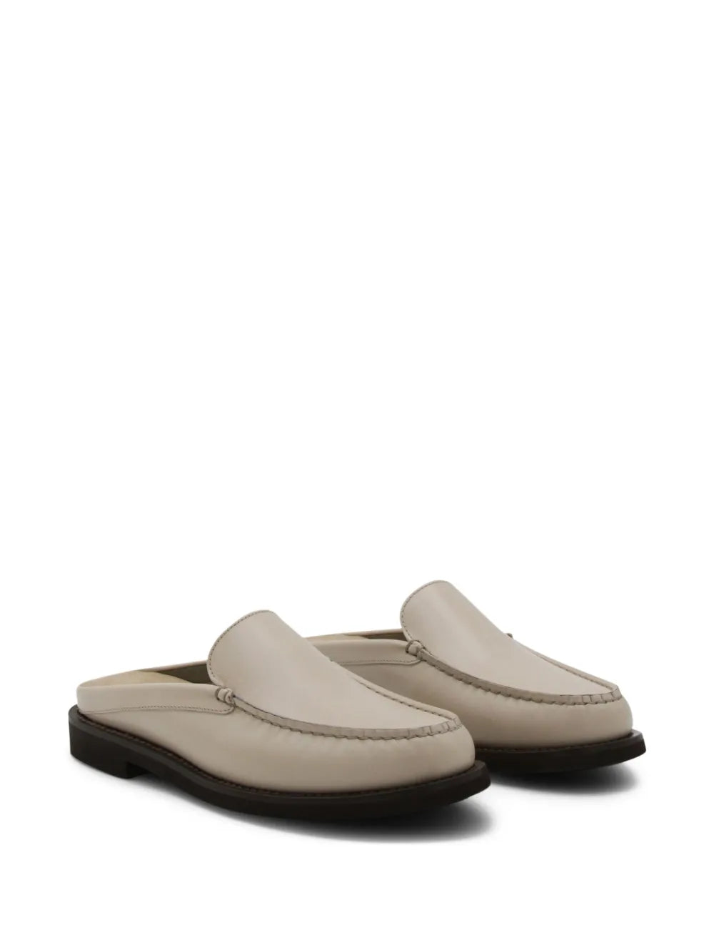 Brunello Cucinelli  leather flat mules