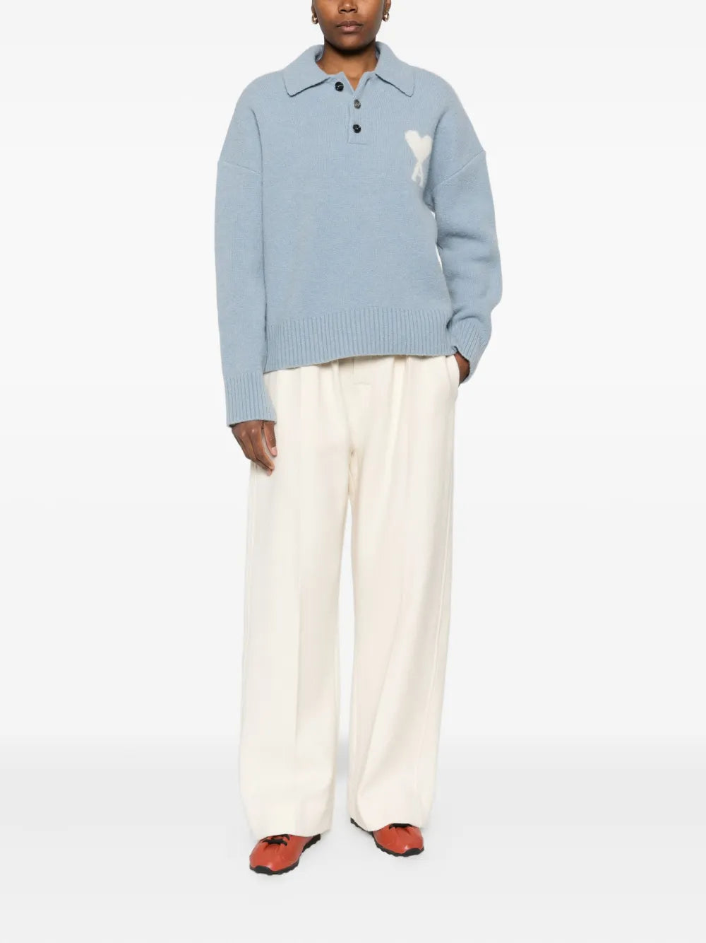 AMI Paris Ami de Coeur polo sweatshirt