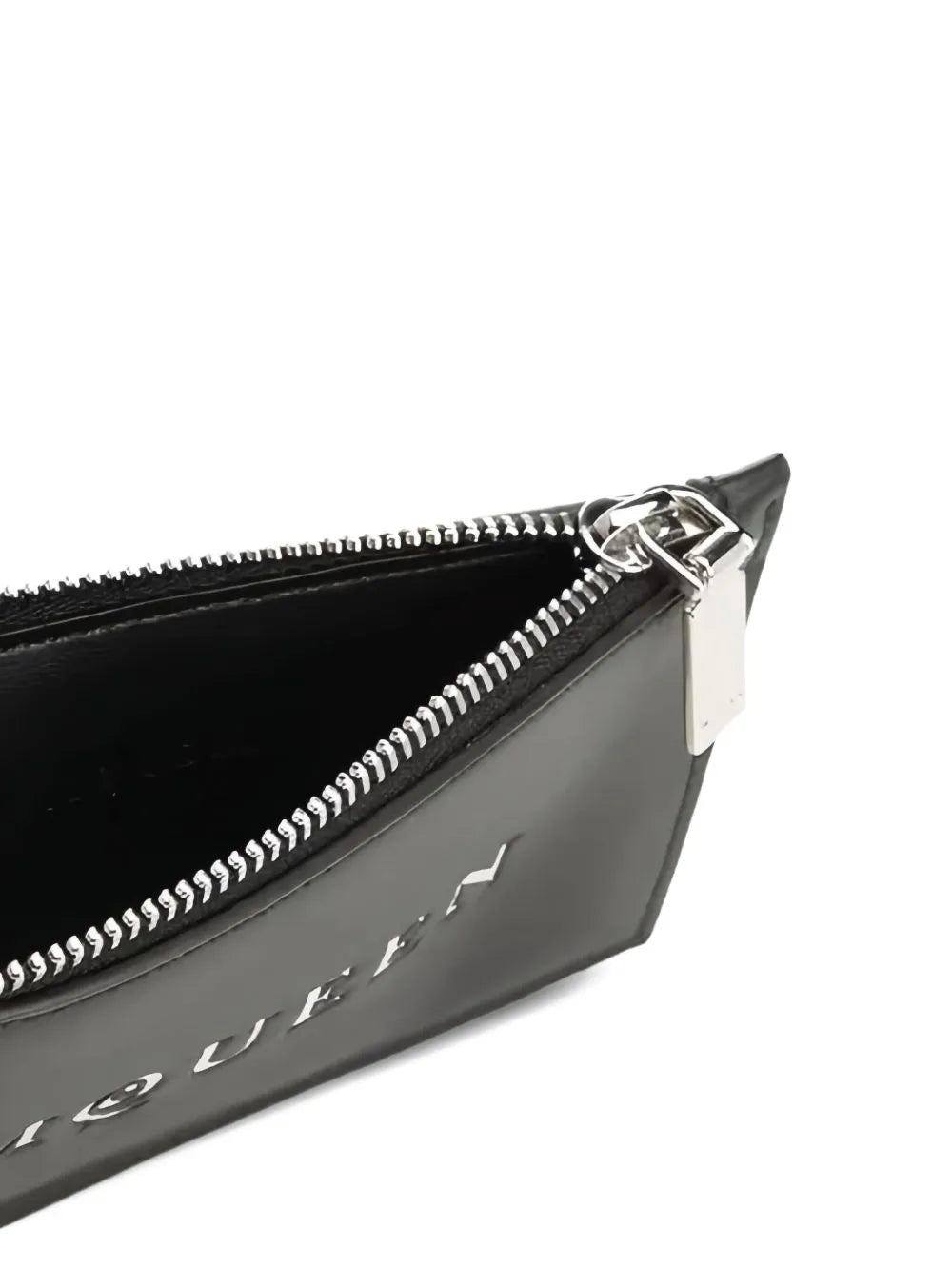 Alexander McQueen  debossed-logo zipped cardholder