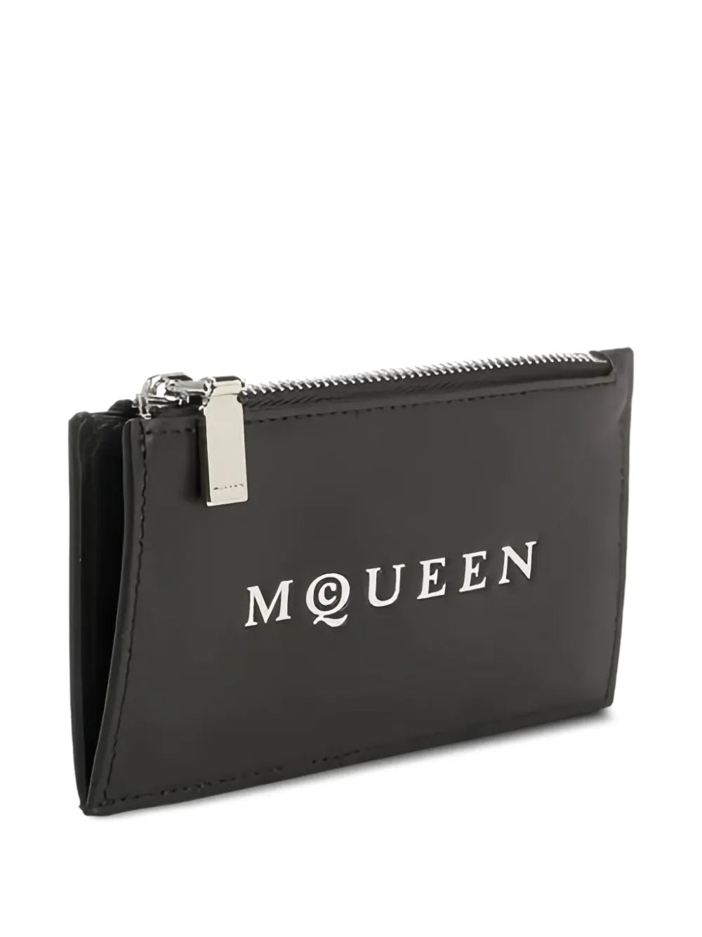 Alexander McQueen  debossed-logo zipped cardholder