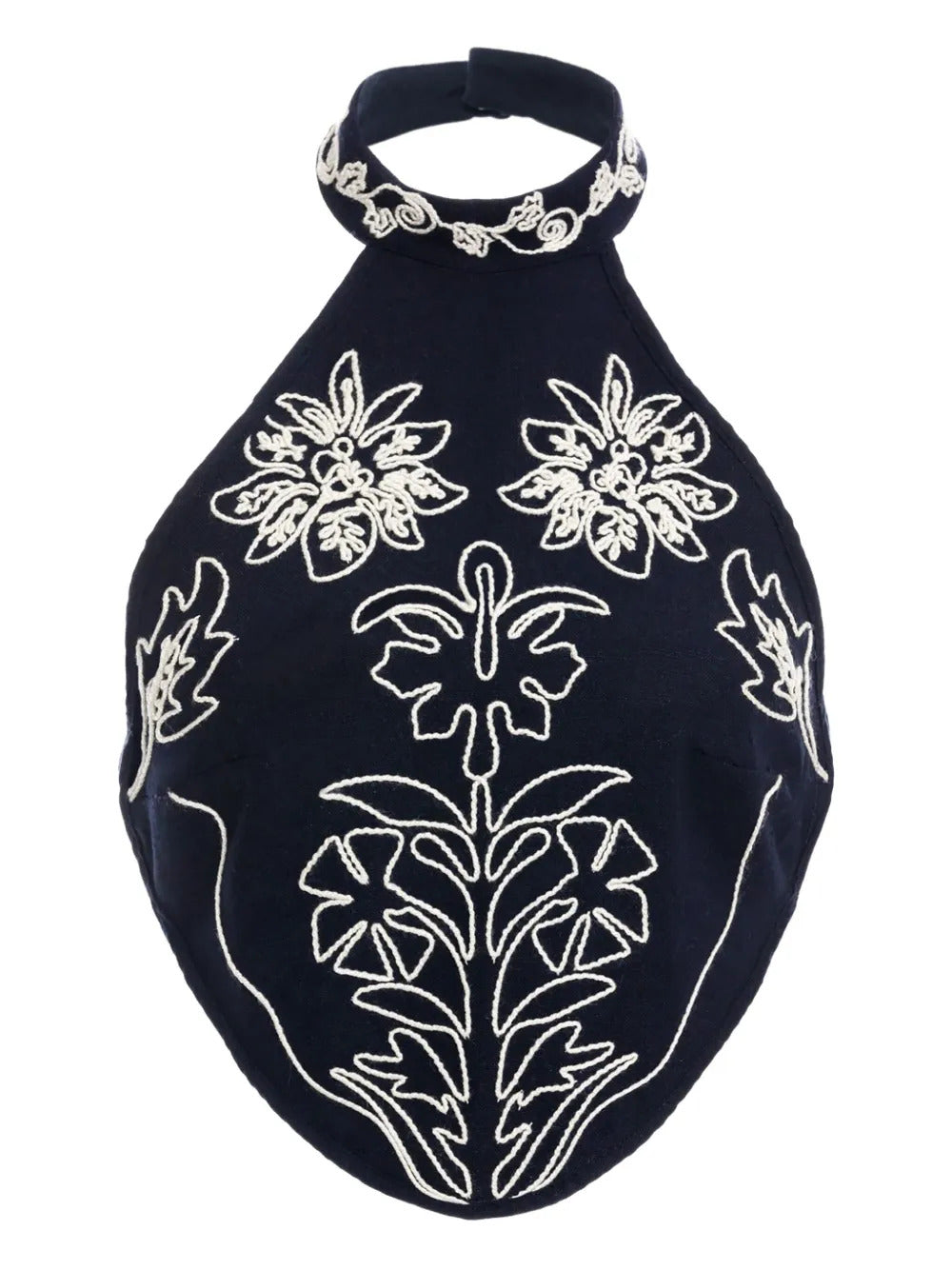 Agua Bendita  Elay embroidered halter-neck top