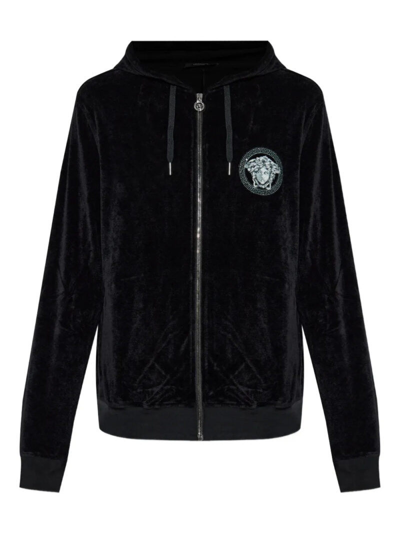 Versace  medusa-embellishment hoodie