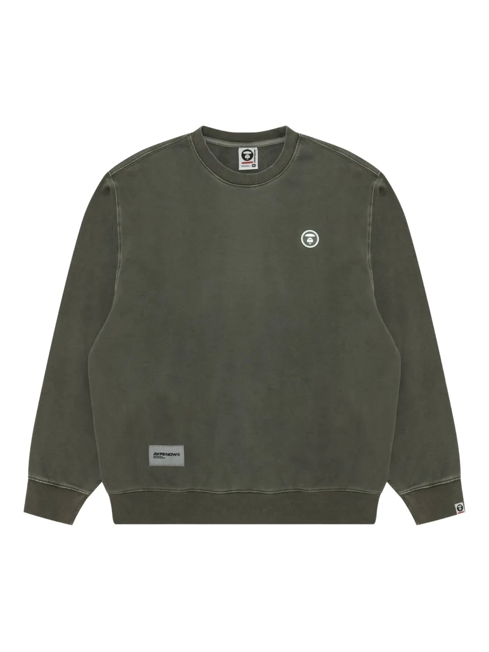 AAPE BY *A BATHING APE®  logo-patch crew-neck sweatshirt