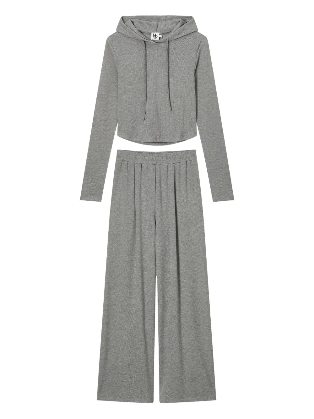 b+ab  hooded ribbed tracksuit