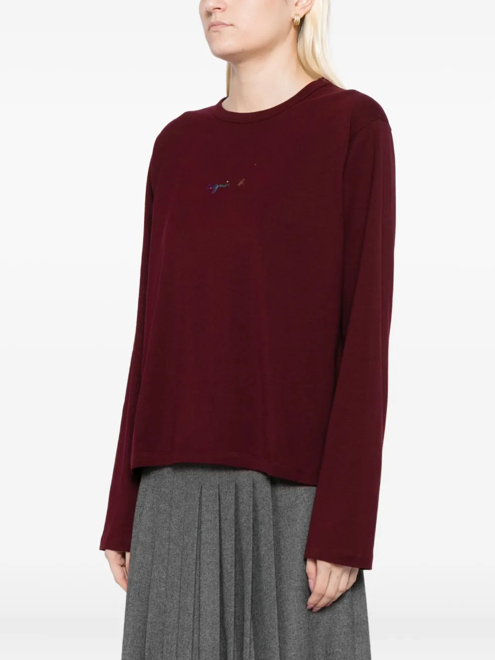 agnès b.  logo-print top