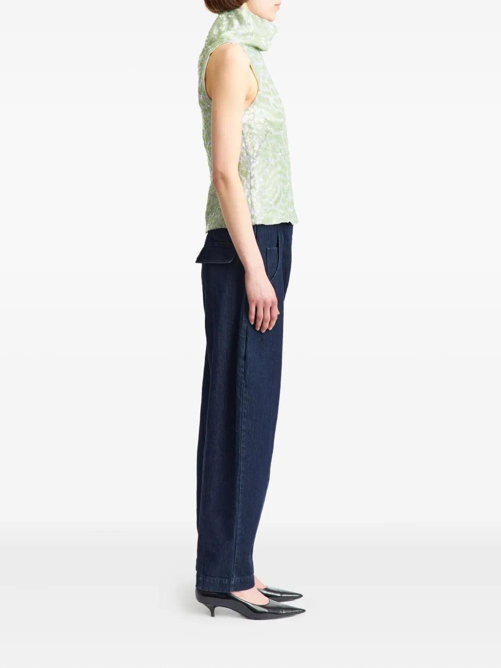 16Arlington  Acari lace sequinned top