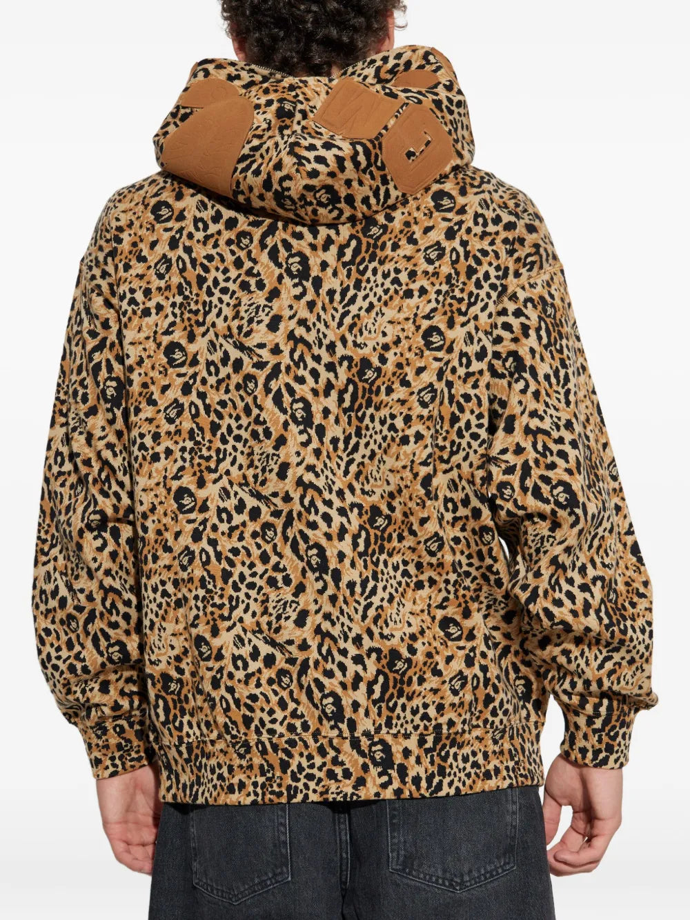 A BATHING APE®  leopard-pattern hoodie