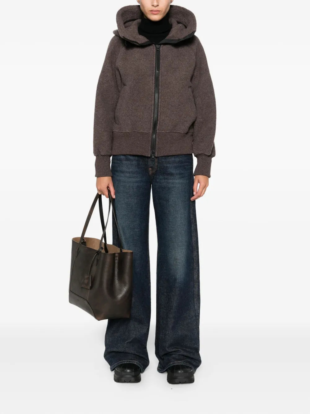 Canada Goose  hooded zip-front jacket