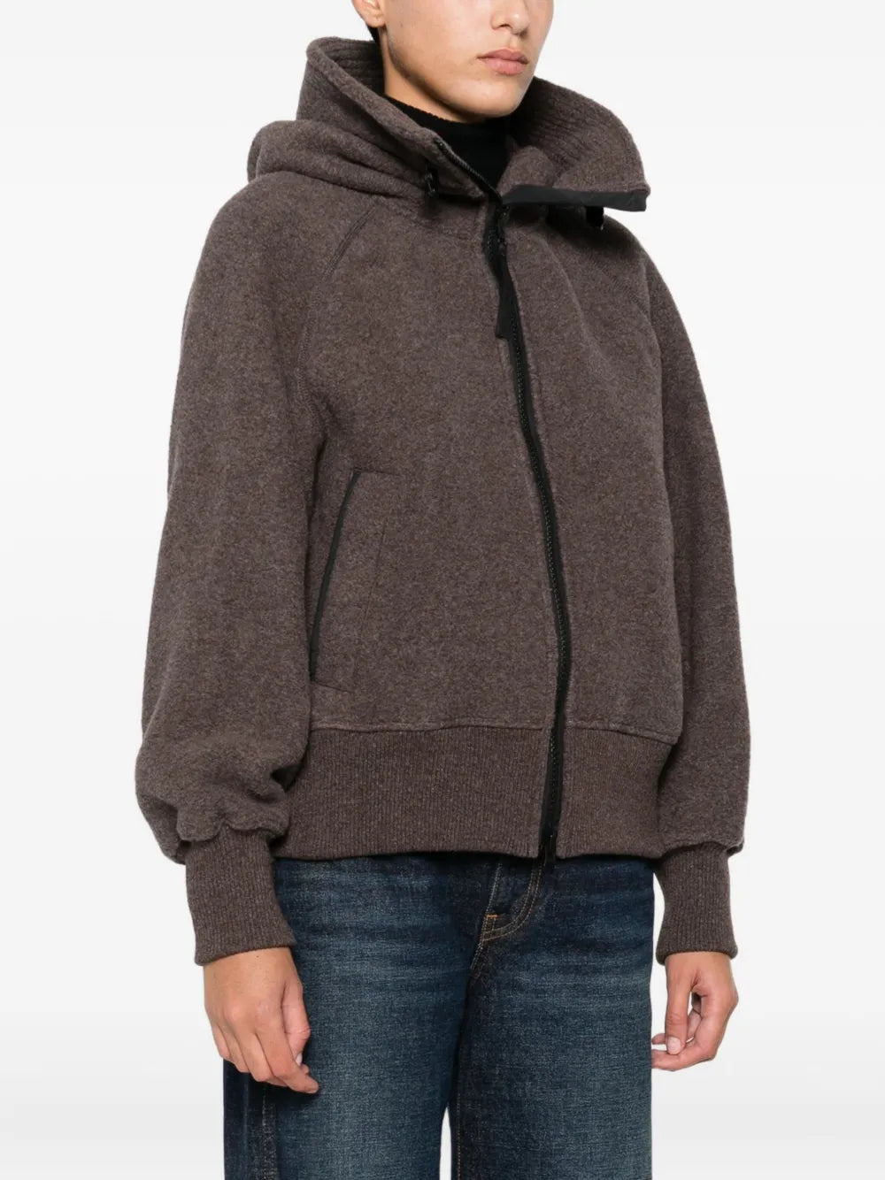 Canada Goose  hooded zip-front jacket