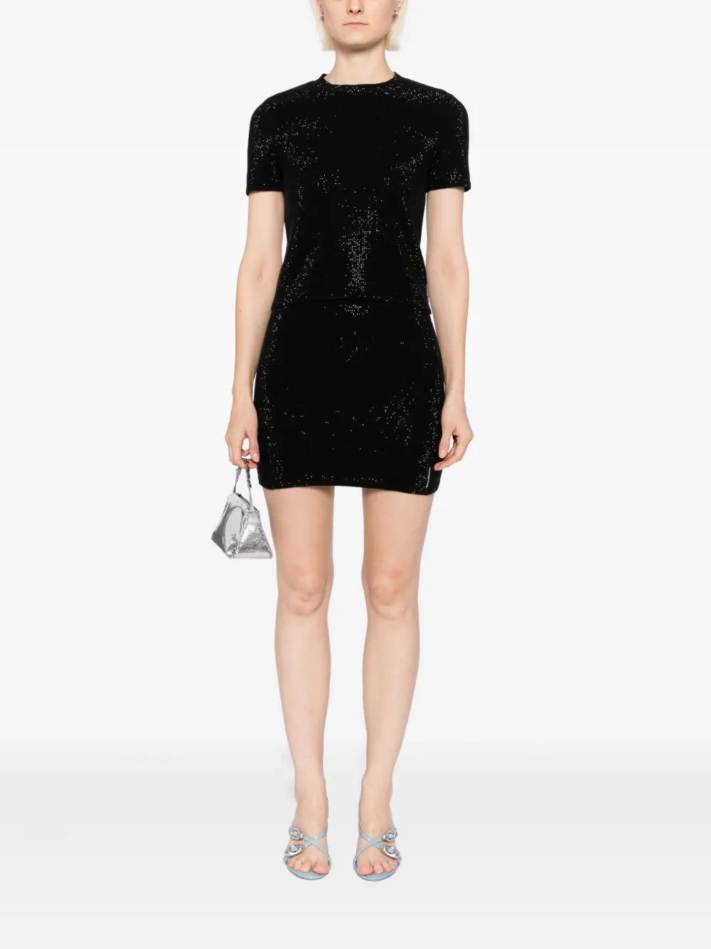 Alexander Wang  crystal-embellished T-shirt