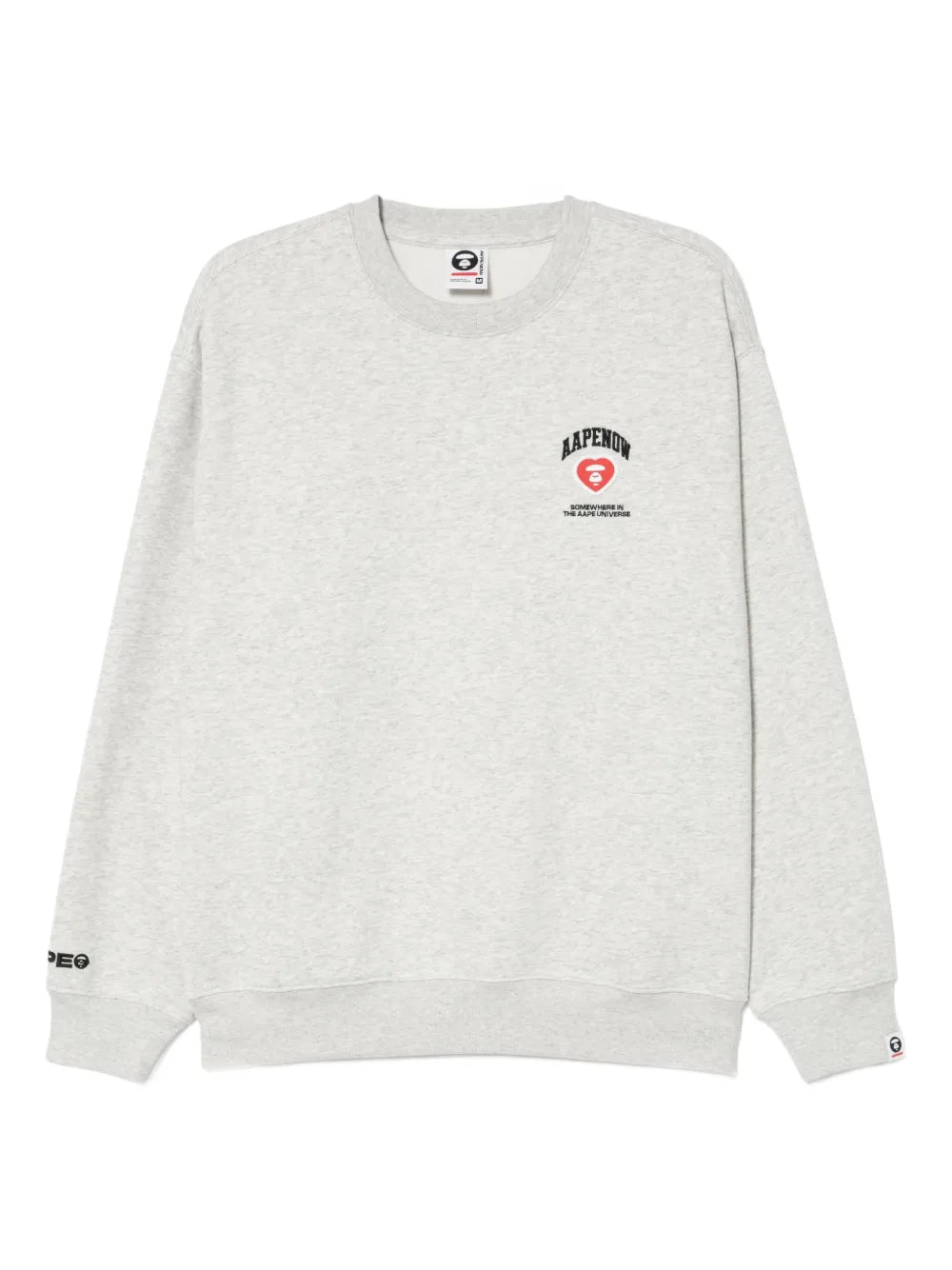 AAPE BY *A BATHING APE®  logo patched sweatshirt