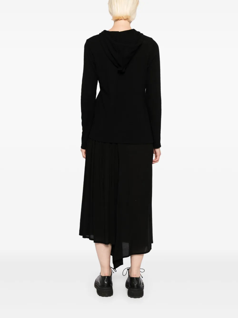 Yohji Yamamoto wool strap hoodie