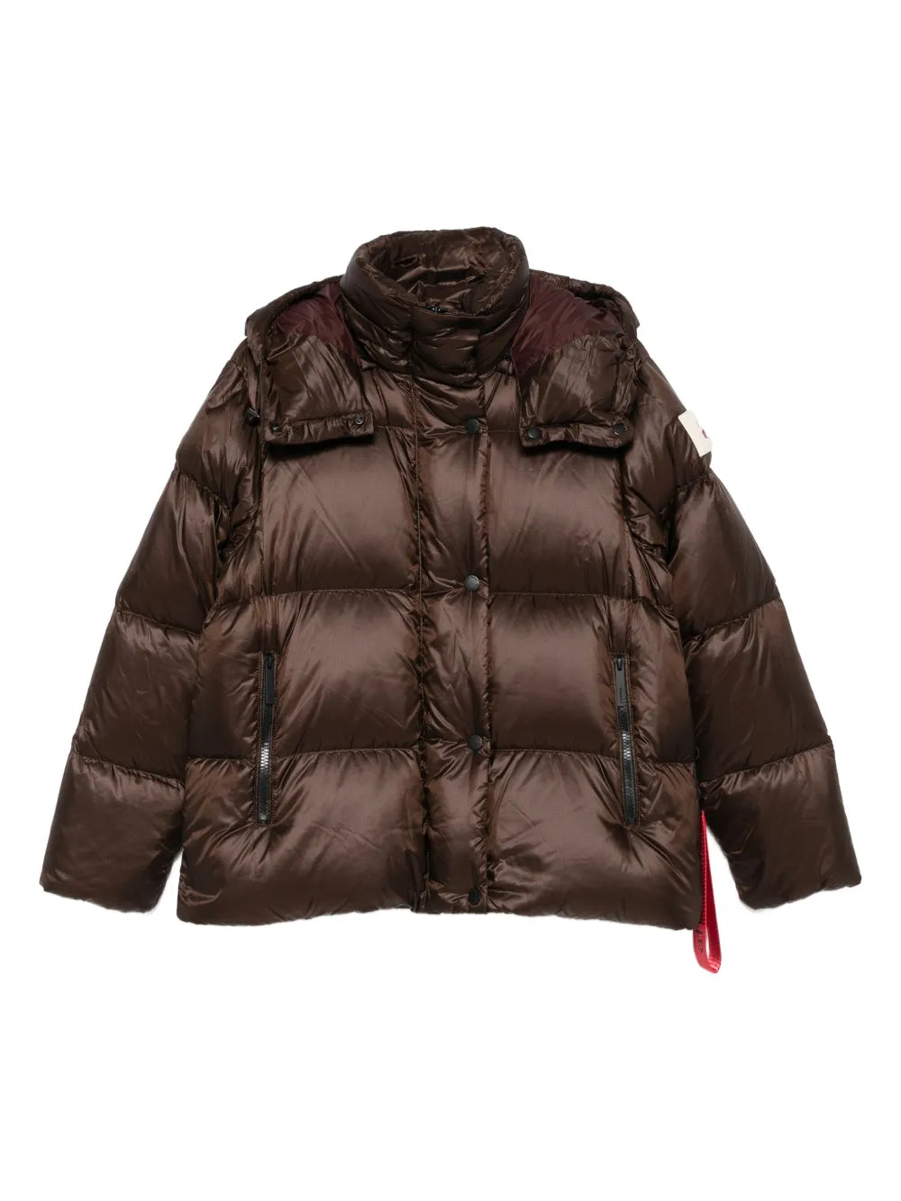 AFTER LABEL hooded puffer jacket