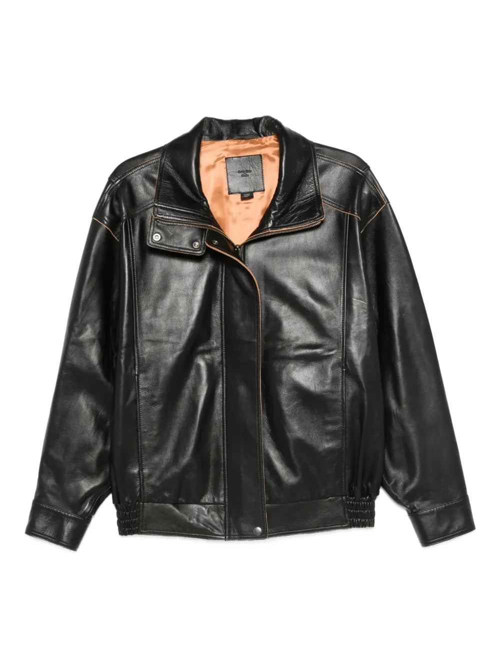 Calvin Klein  leather zip-fastening jacket