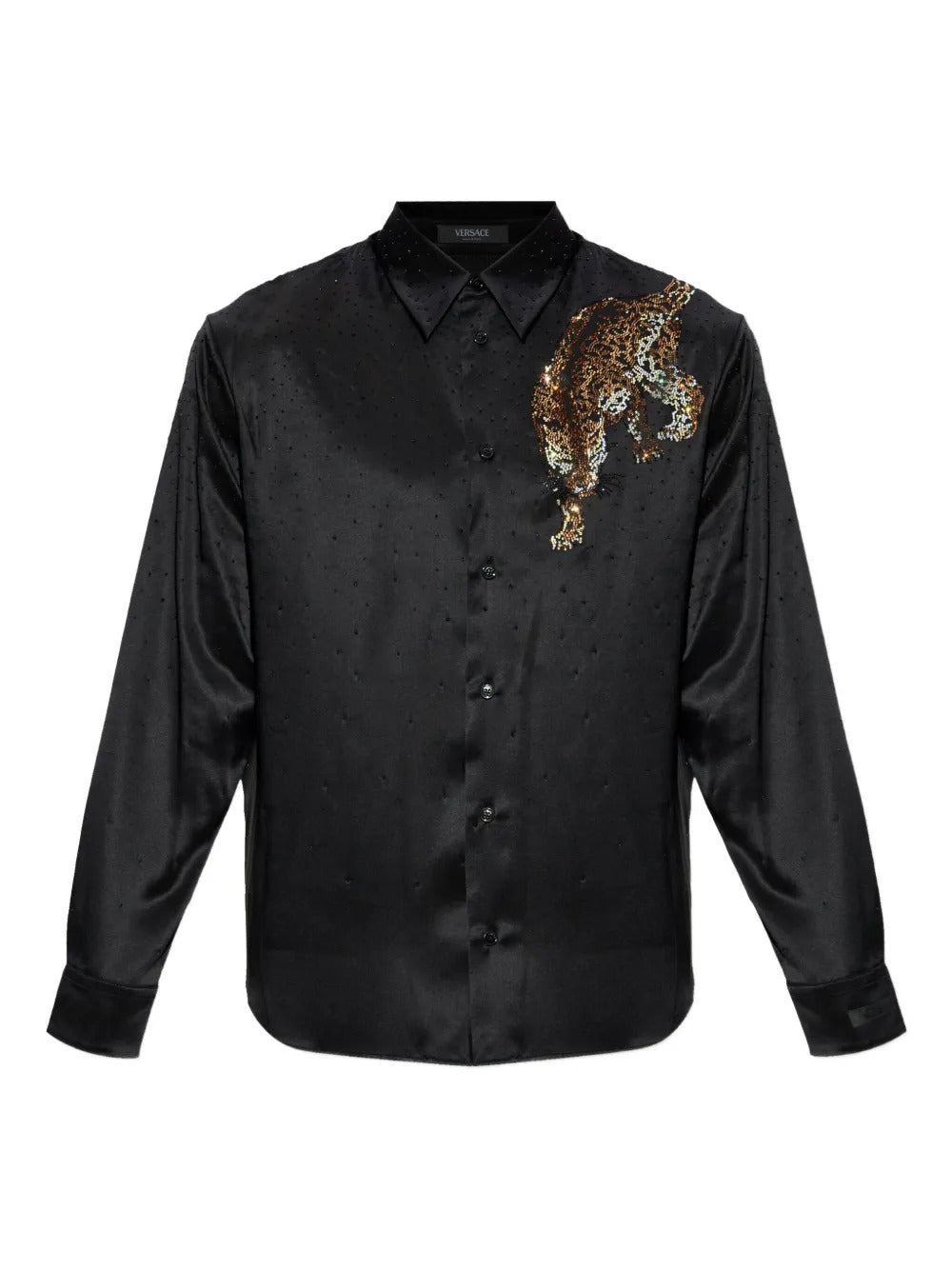 Versace  embellished-animal shirt