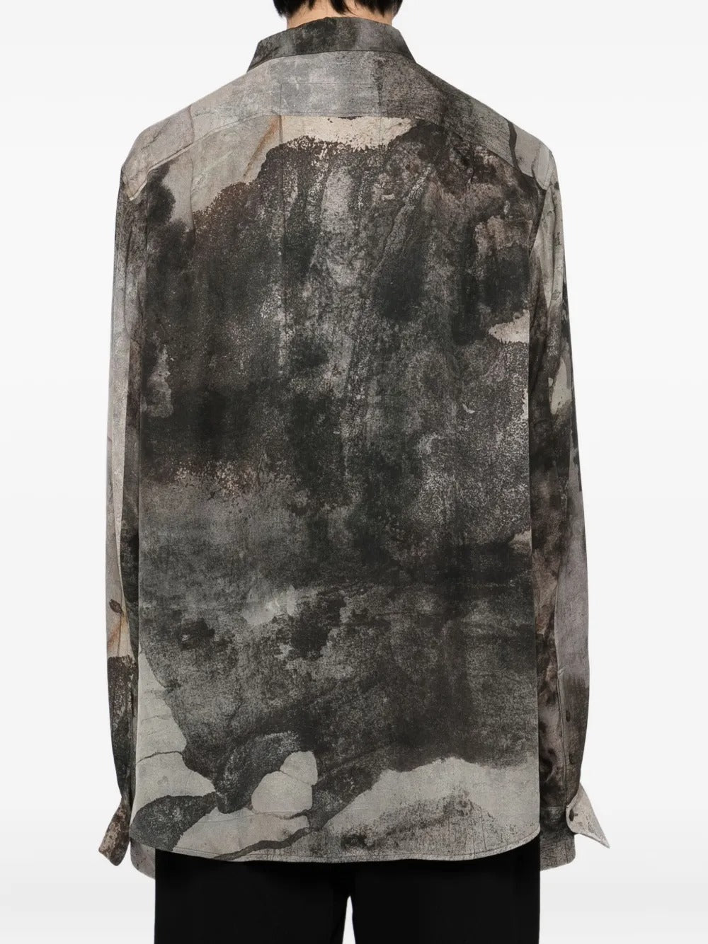 Ziggy Chen  printed silk shirt