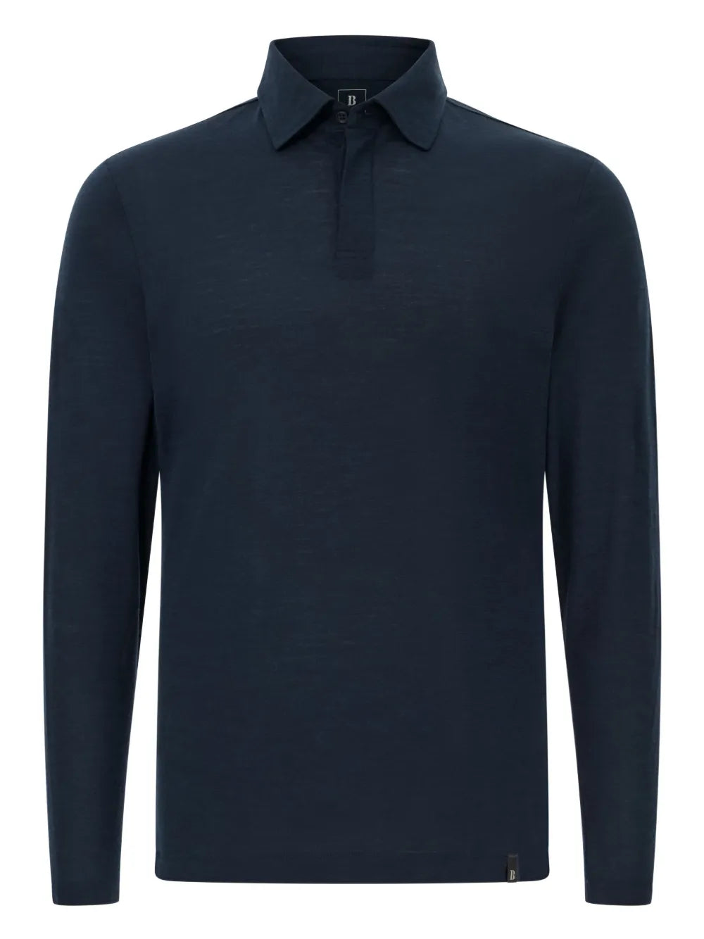 Boggi Milano  Polo Shirt in a Blend of Wool and Tencel