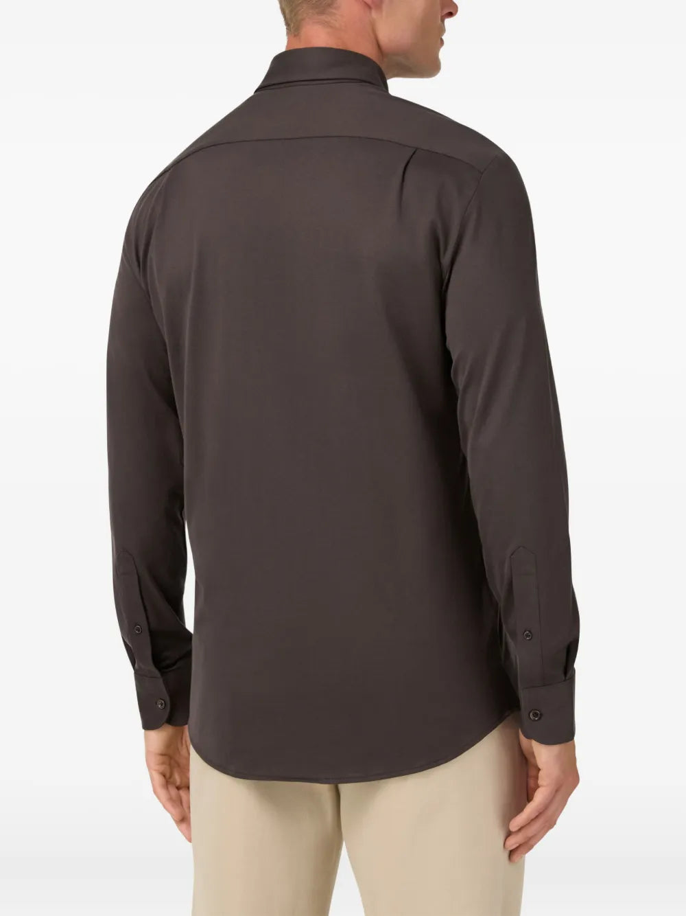 Boggi Milano  Regular Fit Cotton and Silk Polo Shirt