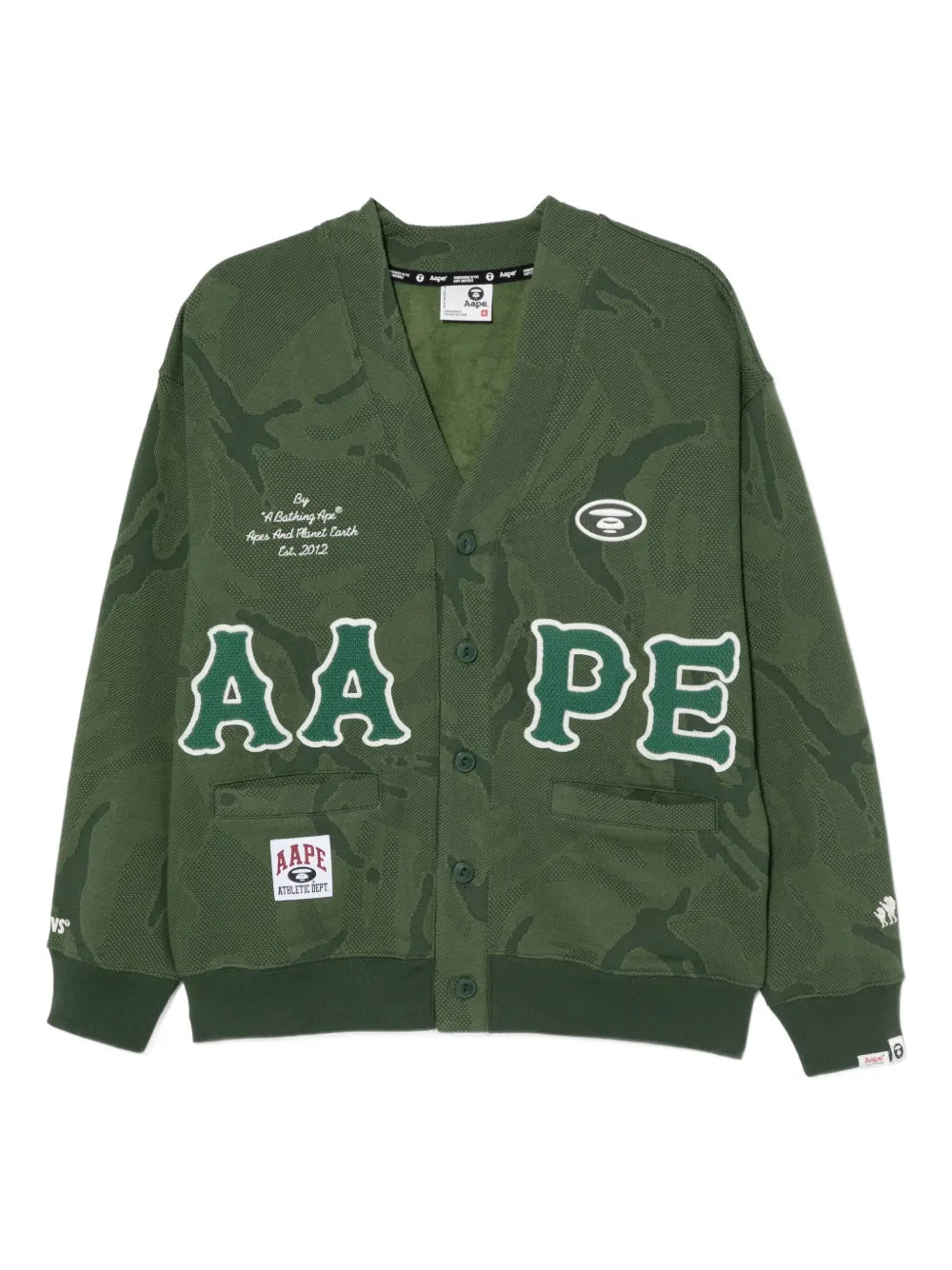 AAPE BY *A BATHING APE®  logo-appliqué camouflage sweatshirt