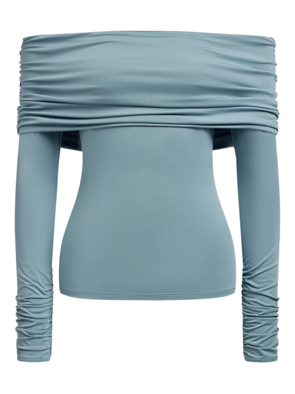 12 STOREEZ  draped off-the-shoulder top