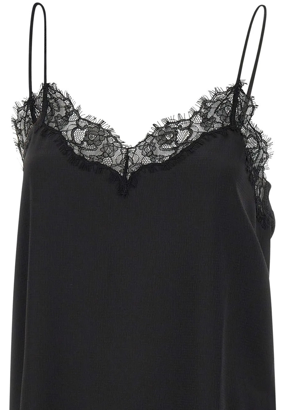 BOSS  lace-trimmed top