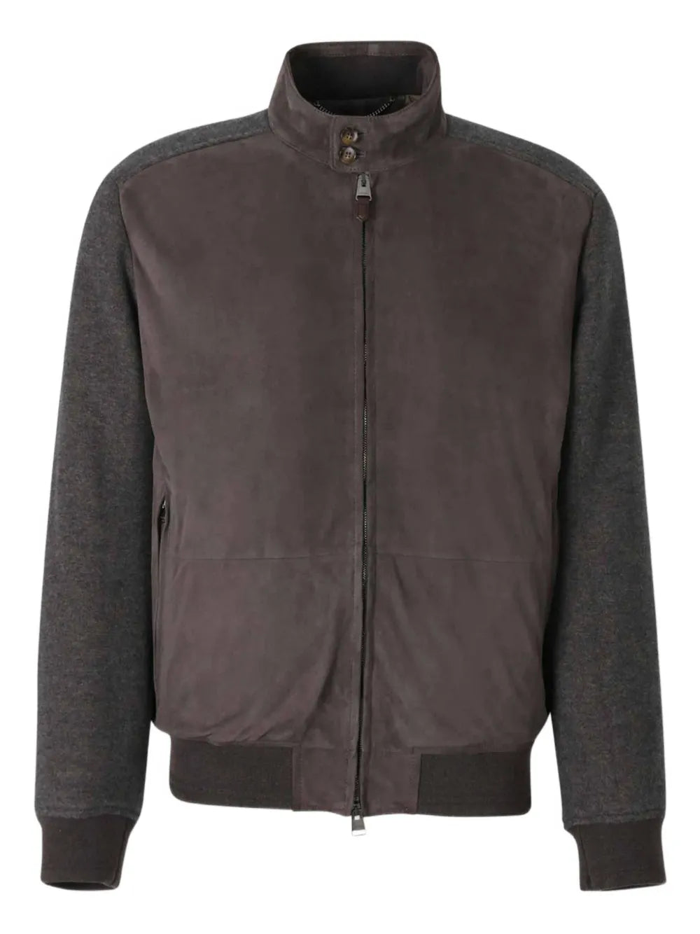Canali  mock-neck bomber jacket