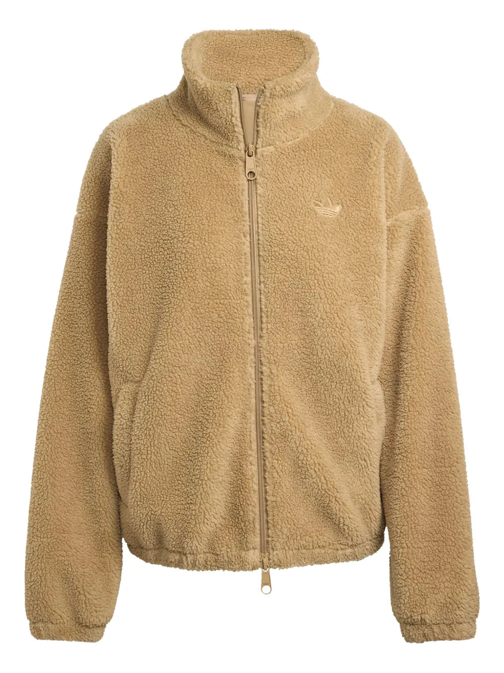 adidas  logo-embroidery zip-up jacket