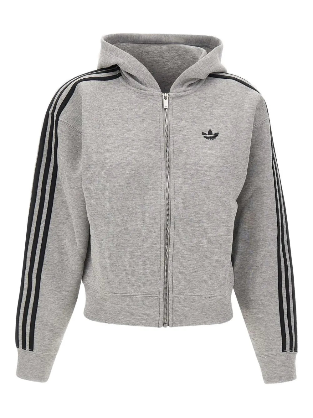 adidas  three-stripe zip-up hoodie