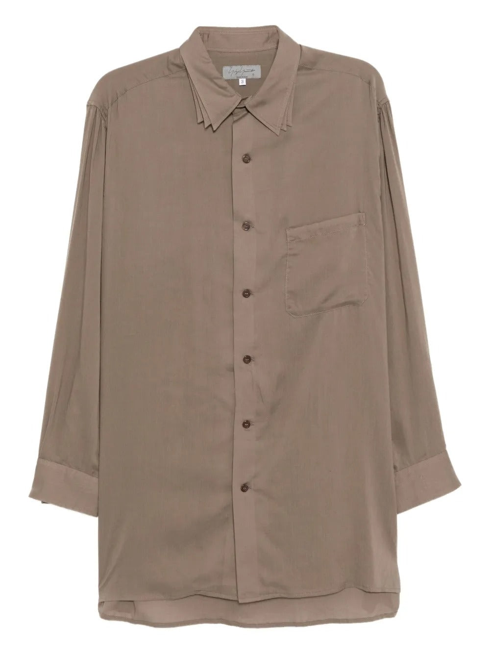 Yohji Yamamoto  layer collar long-sleeved shirt