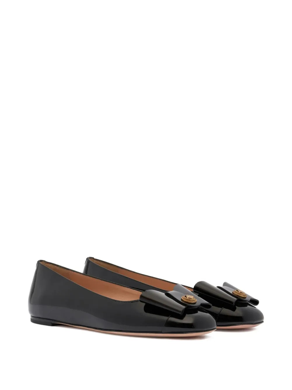 Bally  bow-detailed leather ballet flats