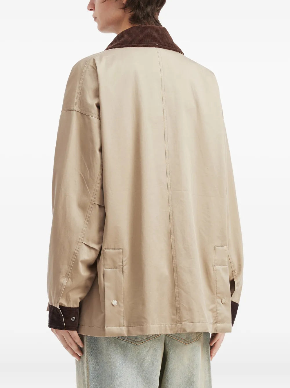 aftermaths corduroy-collar pocket jacket
